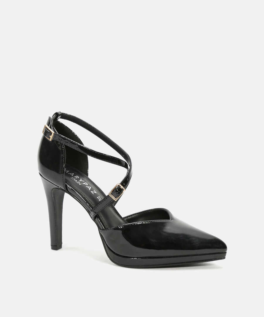 Zapatos tacón tiras cruzadas image number null